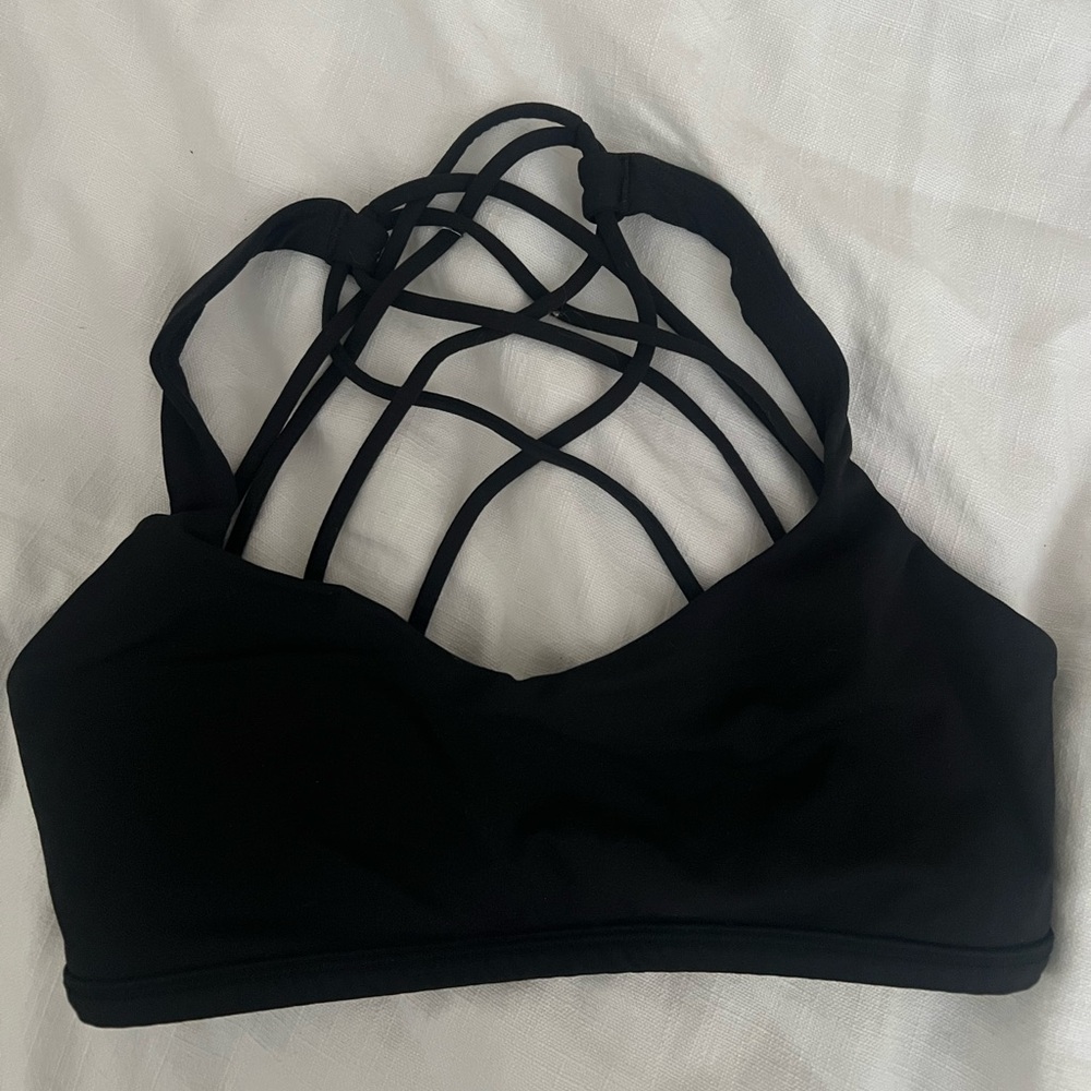 Lululemon sports bra size 6 black
